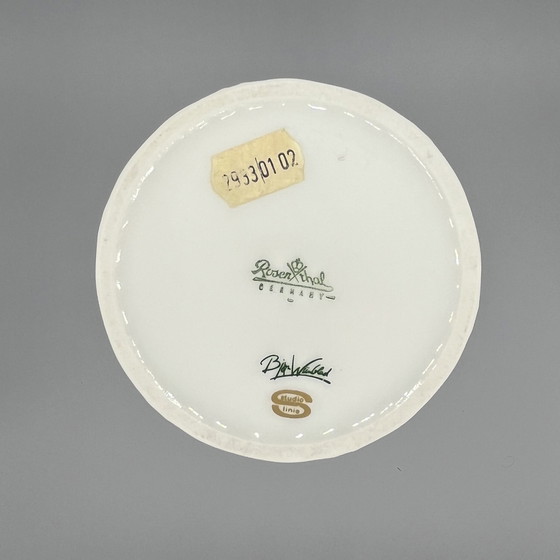 Image 1 of Rosenthal Studio-Linie Weiße Porzellanvase von Bjørn Wiinblad