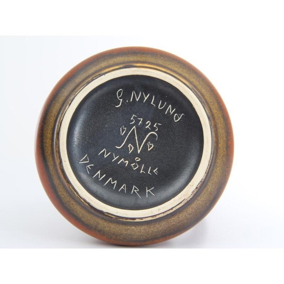 Image 1 of Skandinavische Vintage-Keramikkanne von Gunnar Nylund für Nymölle, 1970