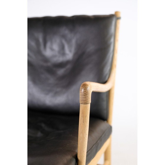 Image 1 of Paar Vintage-Sessel im Kolonialstil Modell Ow149 von Ole Wanscher für Carl Hansen und Søn