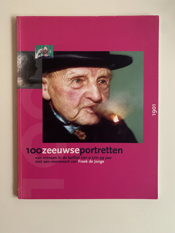 Image 1 of Zeichnung Janpeter Muilwijk, Porträt Cor Hoek, 100 Zeeland-Porträts, 2000