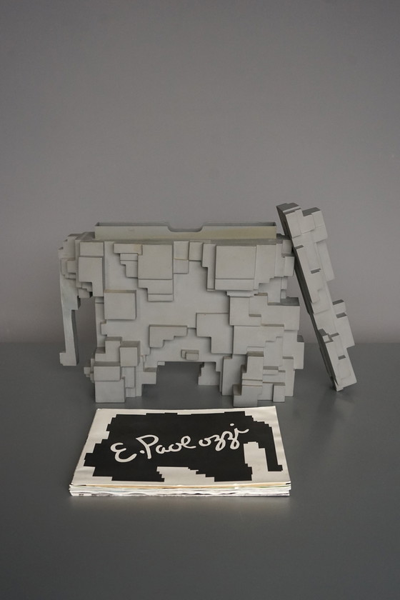 Image 1 of Kubistische Elefanten-Werbeskulptur von Sir Eduardo Paolozzi, 1973