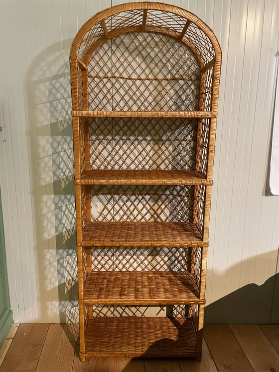 Image 1 of Bücherregal aus Rattan