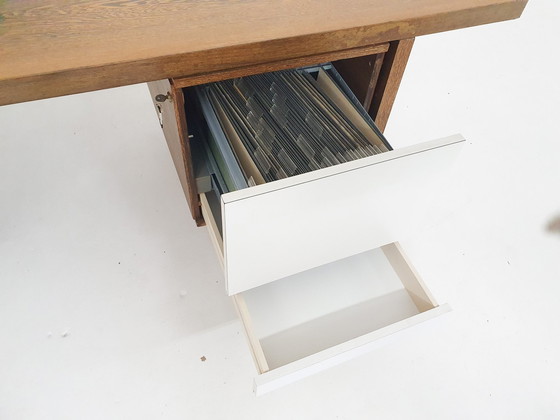 Image 1 of Großer Wenge-Schreibtisch, zugeschrieben 'T Spectrum, Niederlande 1950'S