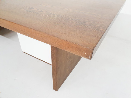 Image 1 of Großer Wenge-Schreibtisch, zugeschrieben 'T Spectrum, Niederlande 1950'S