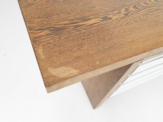 Image 1 of Großer Wenge-Schreibtisch, zugeschrieben 'T Spectrum, Niederlande 1950'S