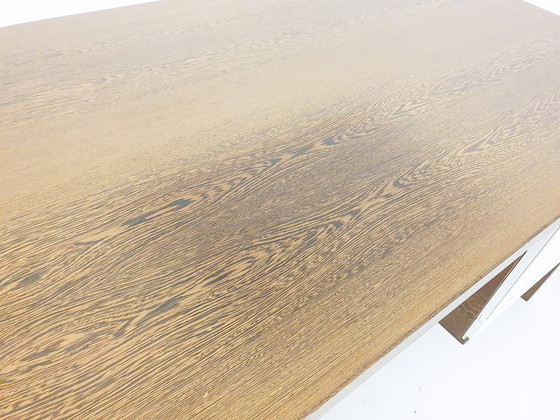 Image 1 of Großer Wenge-Schreibtisch, zugeschrieben 'T Spectrum, Niederlande 1950'S