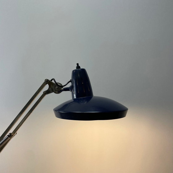 Image 1 of Blaue Schreibtischlampe '67 G De Luxe' von Fase Madrid, Spanien 1970