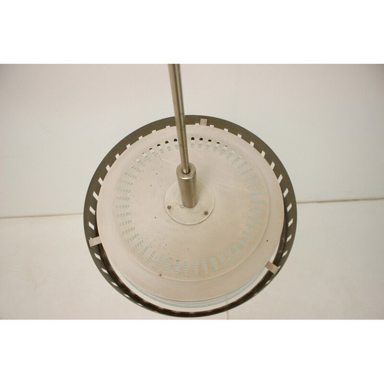 Image 1 of Mid Century Pendelleuchte aus Glas und Metall, Deutschland 1969