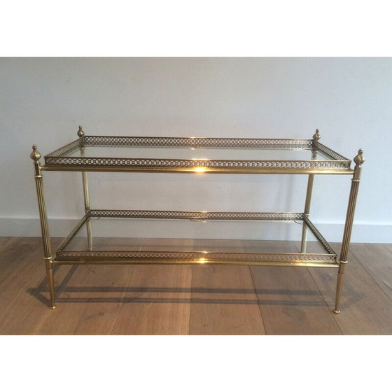 Image 1 of Neoklassizistischer Couchtisch aus Messing, 1940