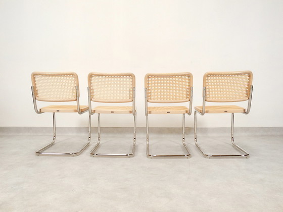 Image 1 of  Satz von 4 S32 Thonet-Stühlen von Marcel Breuer