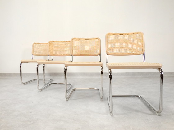 Image 1 of  Satz von 4 S32 Thonet-Stühlen von Marcel Breuer