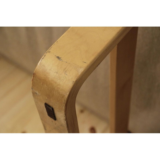 Image 1 of Skandinavisches Vintage-Safari-Tagesbett aus Birke und Leinen