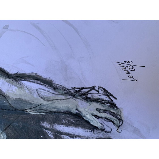 Image 1 of Vintage-Gemälde Corps 6 von Lemmy Gonthier, 2014