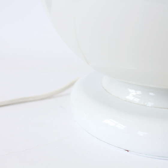 Image 1 of Vintage Glas Globus Tischlampe