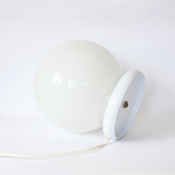 Image 1 of Vintage Glas Globus Tischlampe