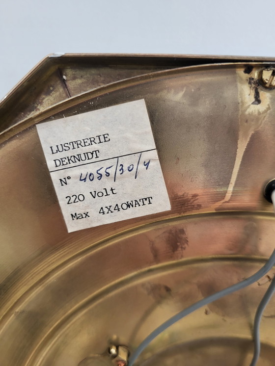 Image 1 of Achteckige Hängelampe Deknudt im Hollywood-Regency-Stil 1980