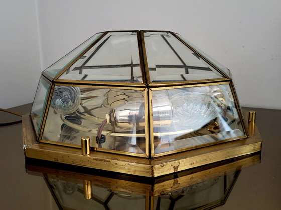 Image 1 of Achteckige Hängelampe Deknudt im Hollywood-Regency-Stil 1980