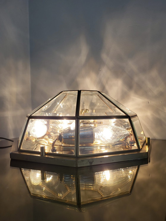 Image 1 of Achteckige Hängelampe Deknudt im Hollywood-Regency-Stil 1980