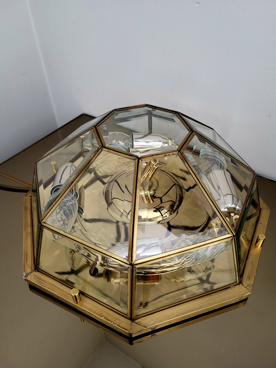 Image 1 of Achteckige Hängelampe Deknudt im Hollywood-Regency-Stil 1980