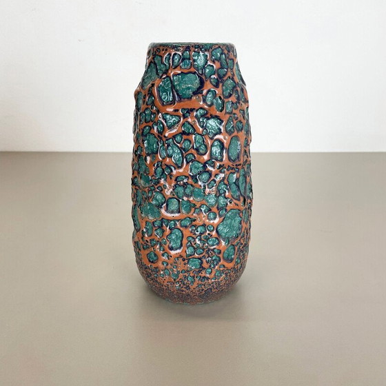 Image 1 of Mehrfarbige Vase aus fetter Lava von Scheurich, Deutschland 1970er Jahre