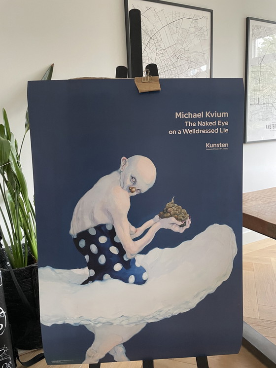 Image 1 of Michael Kvium, Die nackte Eue auf einer gut gekleideten Lüge Iii, 2012 Udsnit