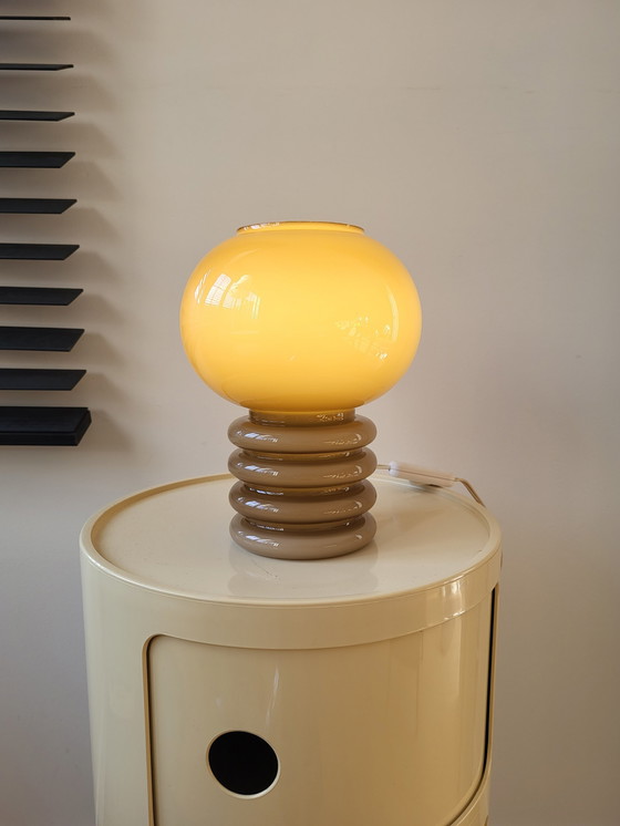 Image 1 of Tischlampe aus Opalglas, De Rupel NV, Boom, Herwig und Frank Sterckx, 1960er und 1970er Jahre