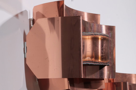 Image 1 of Wandlampen Svend Aage Holm Sørensen Brutalistisch Und Kupfer,1960