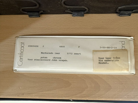 Image 1 of 2X Gelderland 4800 Sessel | Machucado Leder Schwarz