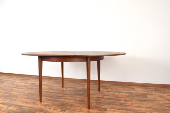 Image 1 of Mid Century Dänischer Teak Ausziehbarer Esstisch, 1960S.