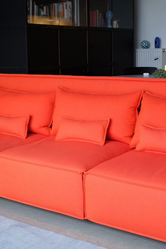 Image 1 of Rot/Orange Vitra Alcove Plume - 3-Sitzer