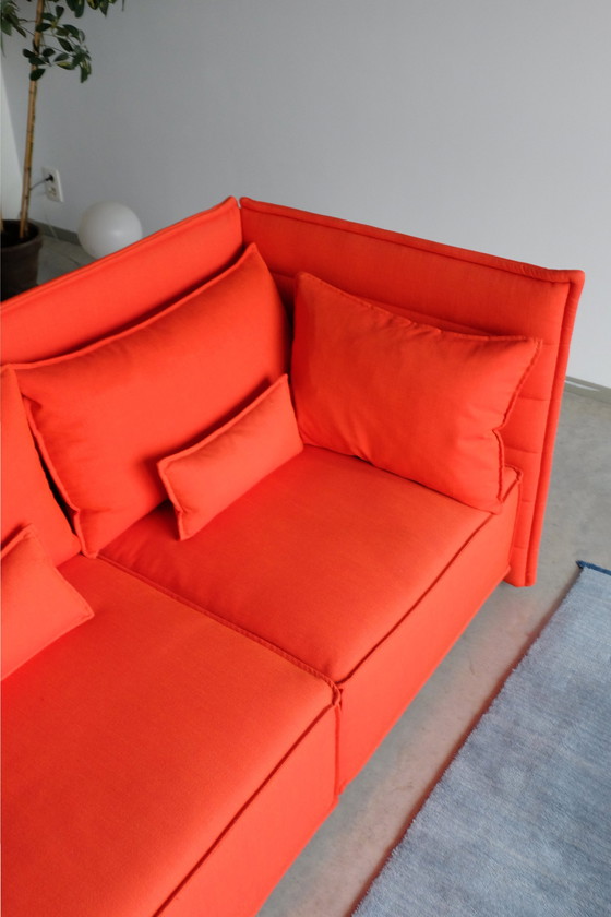 Image 1 of Rot/Orange Vitra Alcove Plume - 3-Sitzer