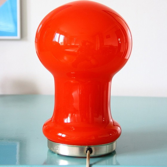 Image 1 of Schreibtischlampe aus Opalglas von Ivan Jakse, Tschechoslowakei