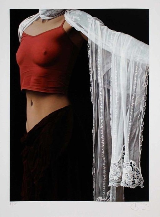 Image 1 of Das viktorianische Halstuch von Willi Kissmer - 2015 Signierter Giclée-Druck