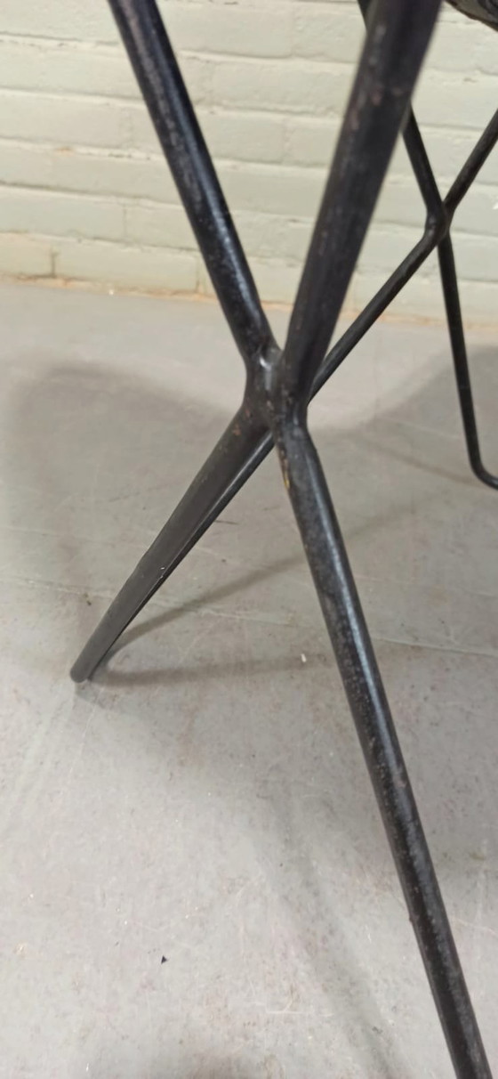 Image 1 of Schmetterlingssessel aus schwarzem Leder