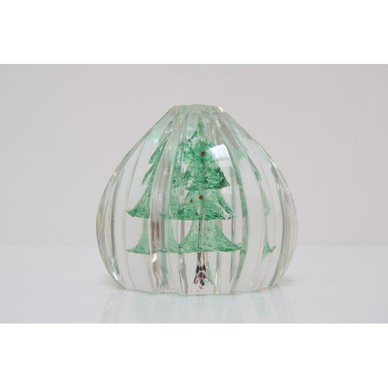 Image 1 of Briefbeschwerer aus Kunstglas von Novy Bor, Tschechoslowakei 1950