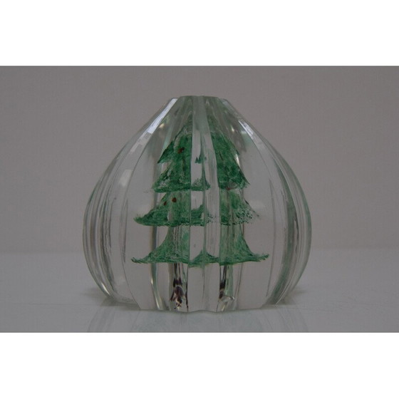 Image 1 of Briefbeschwerer aus Kunstglas von Novy Bor, Tschechoslowakei 1950