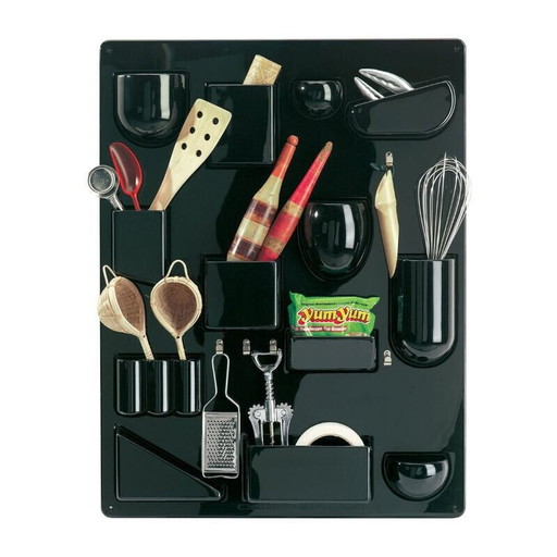 Schwarzer Wandorganisator von Dorothee Becker, Deutschland 1969