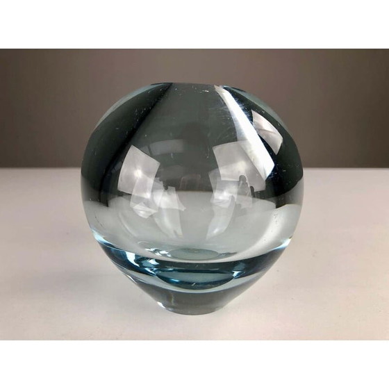 Image 1 of Vintage Vase aus mundgeblasenem dänischem Glas von Per Lütken für Holmegaard, 1950er Jahre