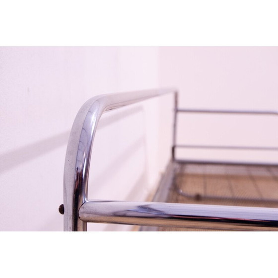 Image 1 of Vintage Bauhaus 3-Sitzer Sofa aus verchromtem Stahlrohr, 1930