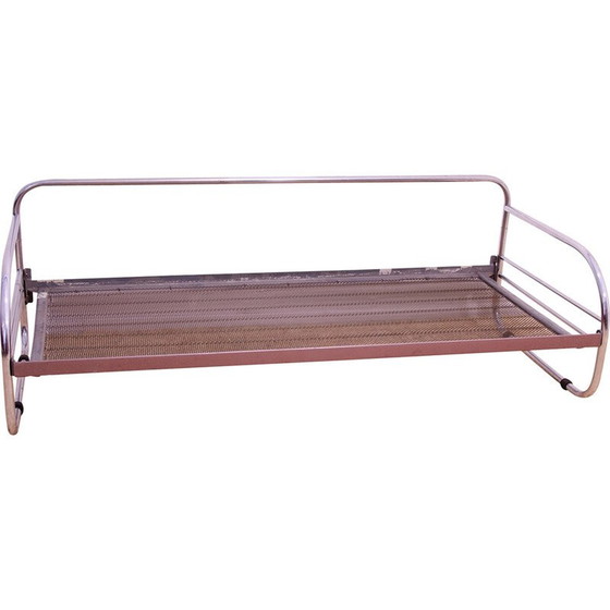 Image 1 of Vintage Bauhaus 3-Sitzer Sofa aus verchromtem Stahlrohr, 1930