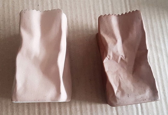 Image 1 of 2X Tüten-Vasen von Tapio Wirkkala für Rosenthal, 1970er Jahre