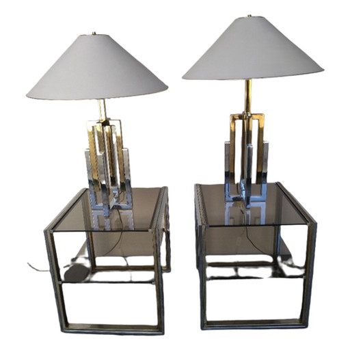 2x Regency-Design-Lampen