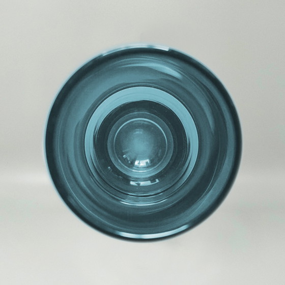 Image 1 of 1970er Erstaunliche hellblaue Vase #1376 von Tamara Aladin Vase für Riihimaki/Riihimaen Lasi Oy