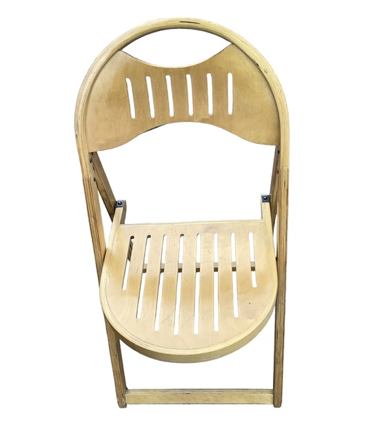 Image 1 of Paar 2 Mid-Century-Klappstühle aus Buche