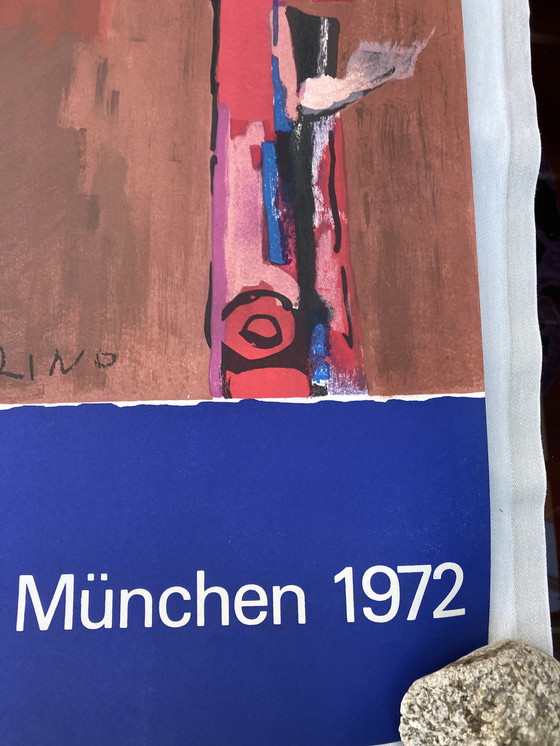 Image 1 of Lithografie Olympische Sommerspiele 1972, München, Von Marino Marini