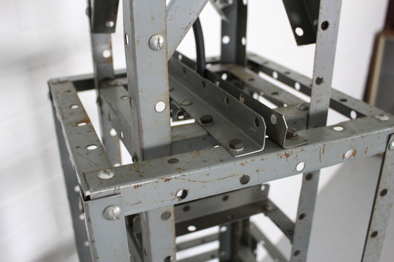 Image 1 of Mid Century Theaterscheinwerfer von AE Cremer Paris auf Industriestand