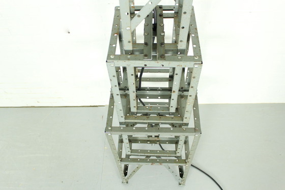 Image 1 of Mid Century Theaterscheinwerfer von AE Cremer Paris auf Industriestand