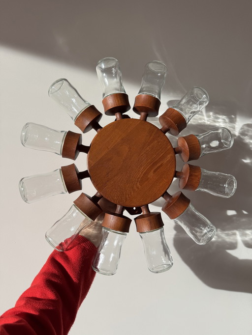 Vintage Digsmed Teak Gewürzrad