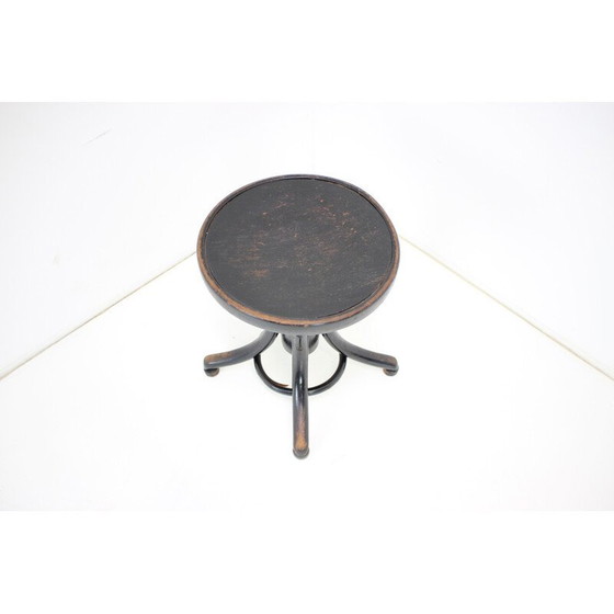 Image 1 of Alter verstellbarer Klavierhocker für Thonet, Tschechoslowakei 1920