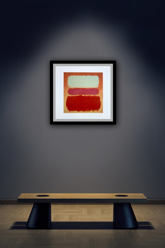 Image 1 of Mark Rothko: "Weiße Wolke über Lila 1957". Offsetlithographie.